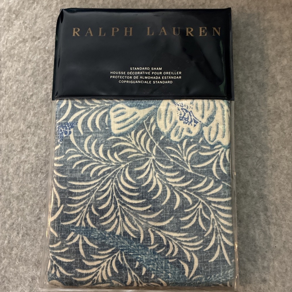 Ralph Lauren MEADOW LANE KALEY Blue Multicolor Standard Sham - NEW